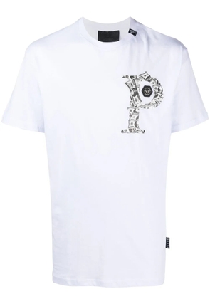 Philipp Plein logo print T-shirt - White