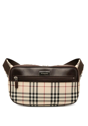 Burberry Pre-Owned 2000-2017 House Check Canvas belt bag - Brown