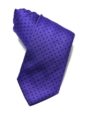 Castangia polka-dot silk tie - Purple