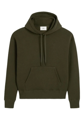 AMI Paris frontal pockets hoodie - Green