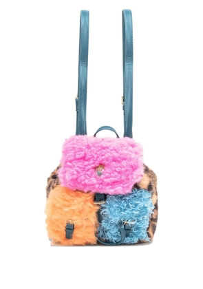 Kurt Geiger London small Hoxton leopard-print backpack - Pink