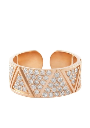 Alessa 18kt rose gold diamond pavé Elixir ring - Pink