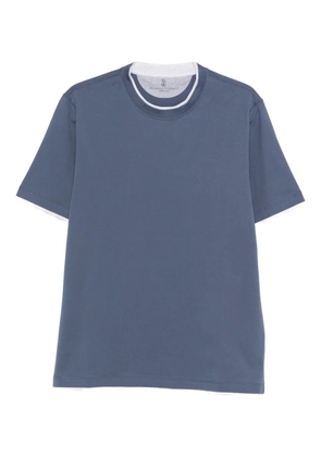 Brunello Cucinelli crew-neck T-shirt - Blue