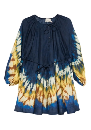 ALEMAIS Martine belted mini dress - Blue