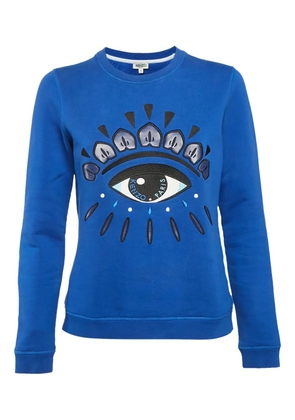 Kenzo Pre-Owned eye-motif embroidered sweatshirt - Blue