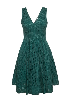 SANDRO crochet v-neck dress - Green