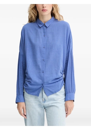 Sessùn drawstring textured shirt - Blue
