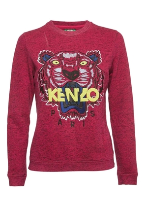 Kenzo Pre-Owned tiger-embroidered sweatshirt - Pink