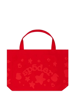 SP5DER Beluga star-print tote bag - Red