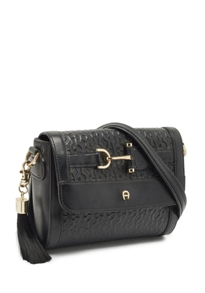 Aigner Vintage embossed-logo cross body bag - Black