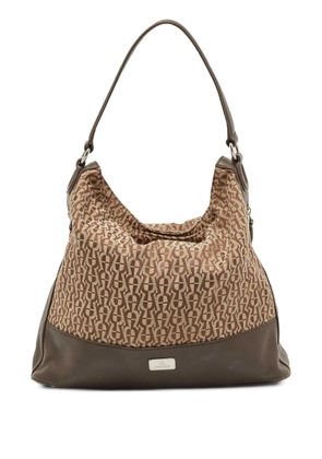 Aigner Vintage monogram canvas shoulder bag - Neutrals