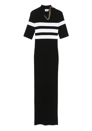Jean Paul Gaultier striped maxi dress - Black