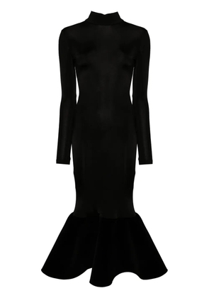 David Koma jersey mermaid dress - Black