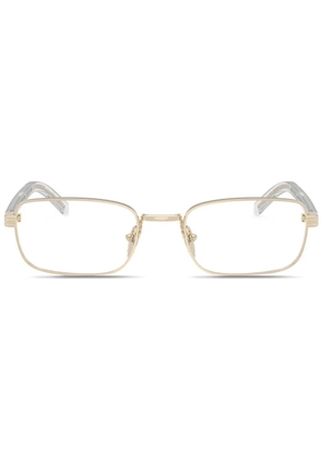 Prada Eyewear rectangle-frame glasses - Gold