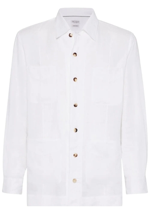 Brunello Cucinelli linen shirt - White
