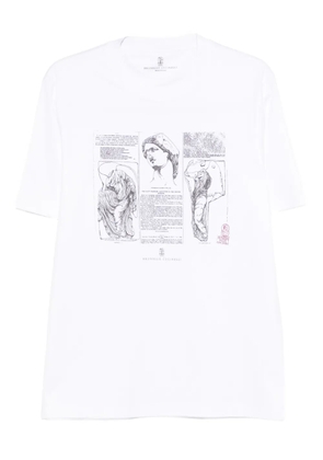Brunello Cucinelli graphic-print T-shirt - White