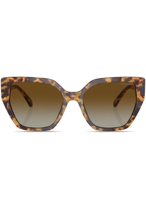 Swarovski Eyewear tortoiseshell-effect cat-eye sunglasses - Brown