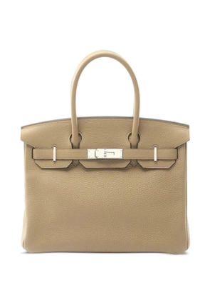 Hermès Pre-Owned 2023 Taurillon Clemence Birkin Retourne 30 handbag - Brown