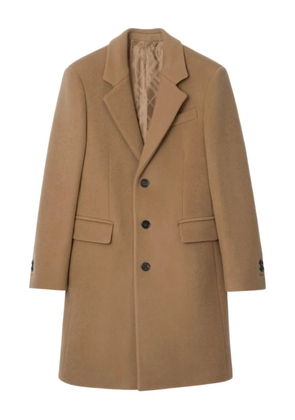 Burberry single-breasted wool coat - Brown