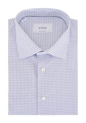Eton check-pattern shirt - Blue