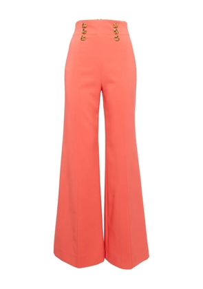 Elisabetta Franchi flared button trousers - Pink