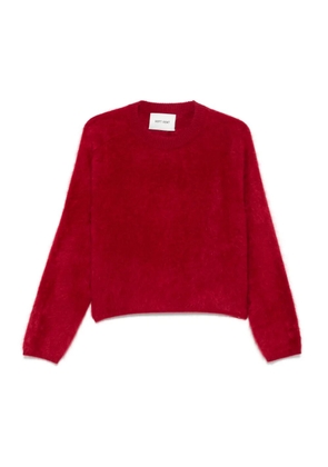 Soft Goat brushed crew-neck sweater - Red