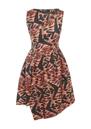 Proenza Schouler 2010s Ikat-print asymmetric dress - Black