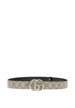 Gucci gg Marmont supreme reversible belt - Neutrals