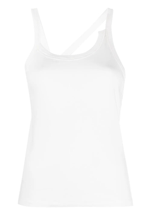 St. Agni Abstract asymmetric organic-cotton top - White