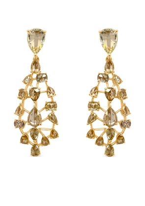 HYT Jewelry 18K yellow gold diamond earrings