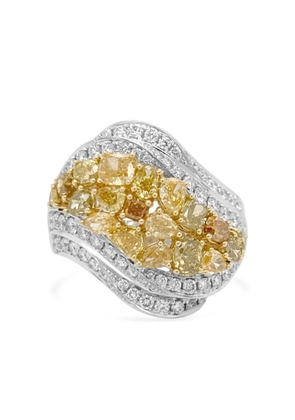 HYT Jewelry 18K white and yellow gold diamond ring - Silver