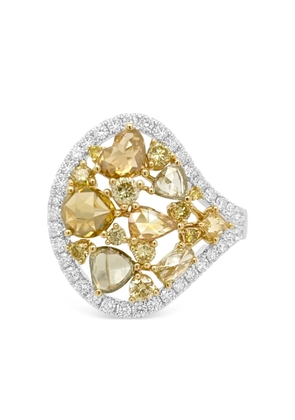 HYT Jewelry 18K white and yellow gold diamond ring - Silver
