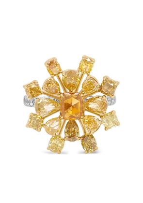 HYT Jewelry 18K yellow and white gold diamond ring - Silver