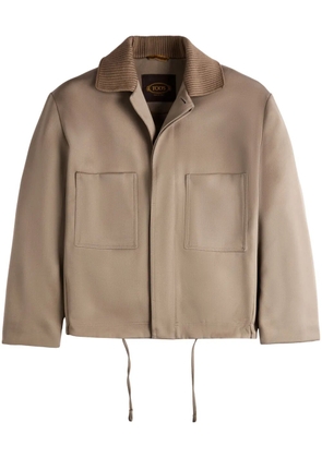 Tod's virgin-wool coach jacket - Brown