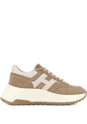 Hogan Hi-Fi suede sneakers - Brown