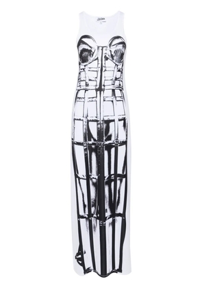 Jean Paul Gaultier The Cage long dress - White