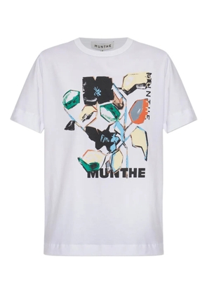 MUNTHE graphic-print short-sleeve T-shirt - White