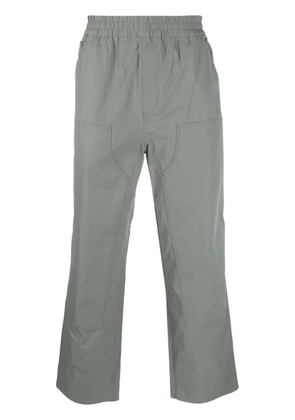 Carhartt WIP logo-patch straight-leg trousers - Green
