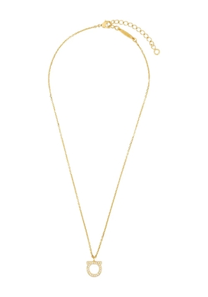 Ferragamo Gancini crystal-embellished necklace - Gold