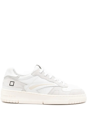 D.A.T.E. Torneo panelled lace-up sneakers - White