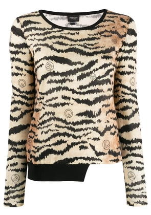 Giambattista Valli tiger print jumper - Neutrals