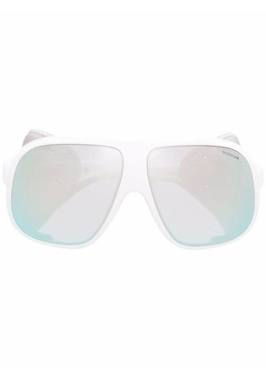 Moncler Eyewear mask-frame sunglasses - White