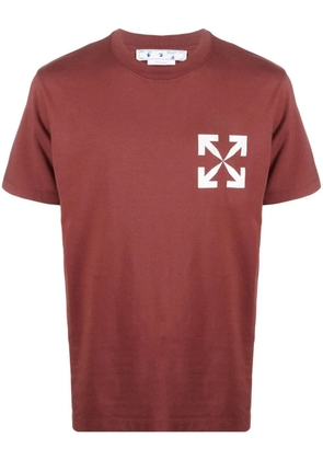Off-White Arrows-logo cotton T-shirt - Red