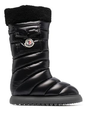 Moncler logo-patch padded boots - Black