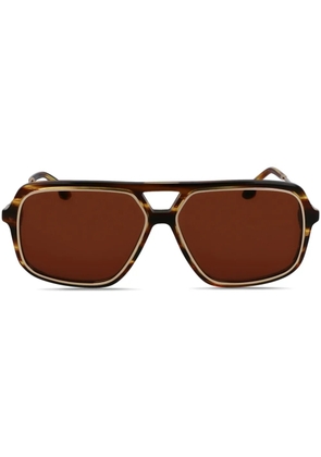 Victoria Beckham Eyewear pilot-frame sunglasses - Brown