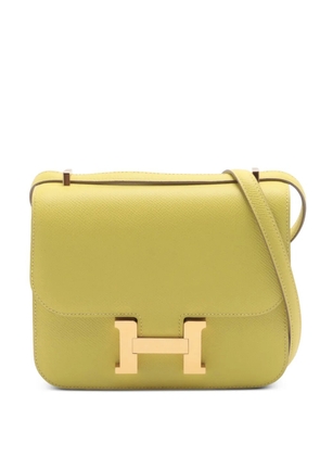 Hermès Pre-Owned 2019 Mini Epsom Constance III 18 crossbody bag - Yellow