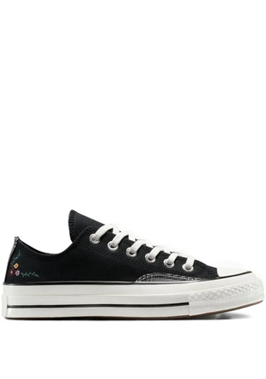 Converse Chuck 70 floral embroidered sneakers - Black