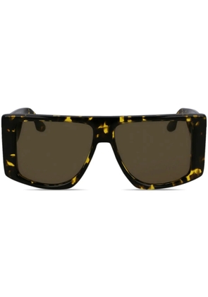 Victoria Beckham Eyewear logo-plaque sunglasses - Black