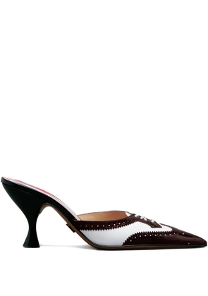 Thom Browne 75mm shiny heeled mules