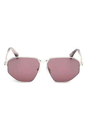 Max Mara Eyewear geometric-frame sunglasses - Gold